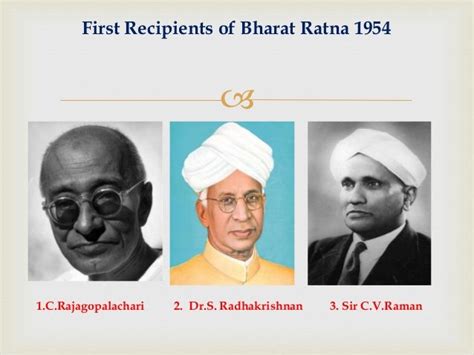 first recipient of bharat ratna